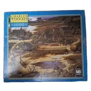 Charles Wysocki Puzzle Olde Nantucket 1000 Piece 2002 Complete Nautical Beach